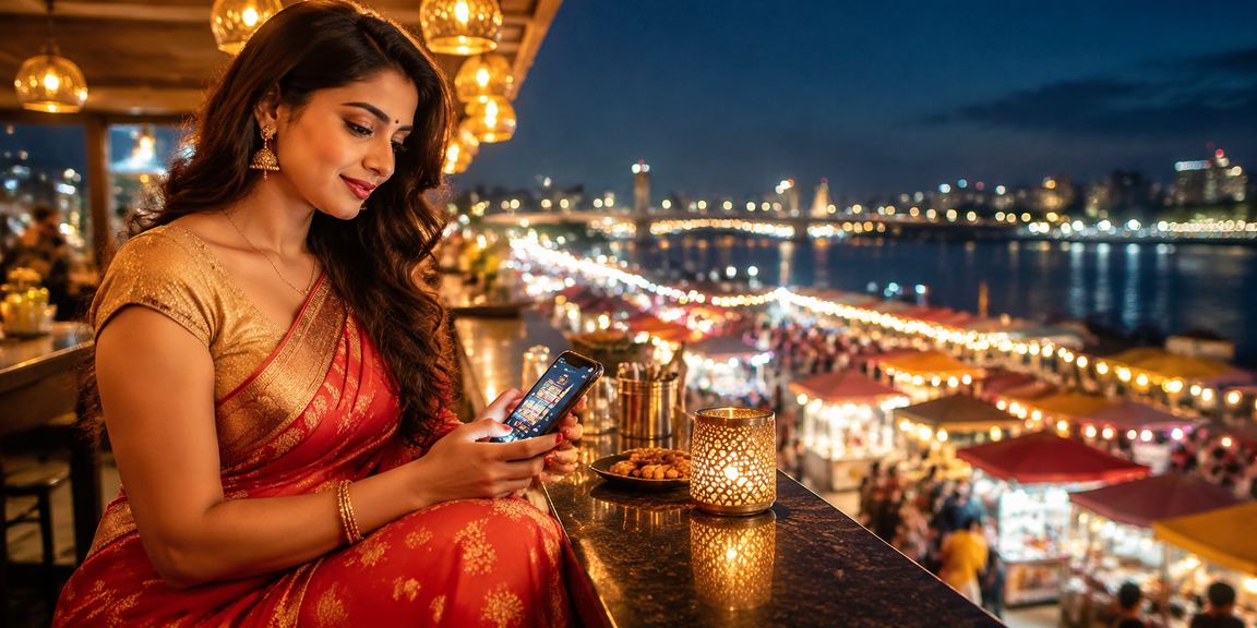 Festive lottery play at Ahmedabad riverfront