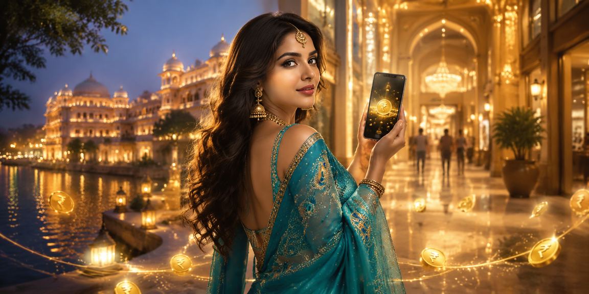 User enjoying mobile casino games in India