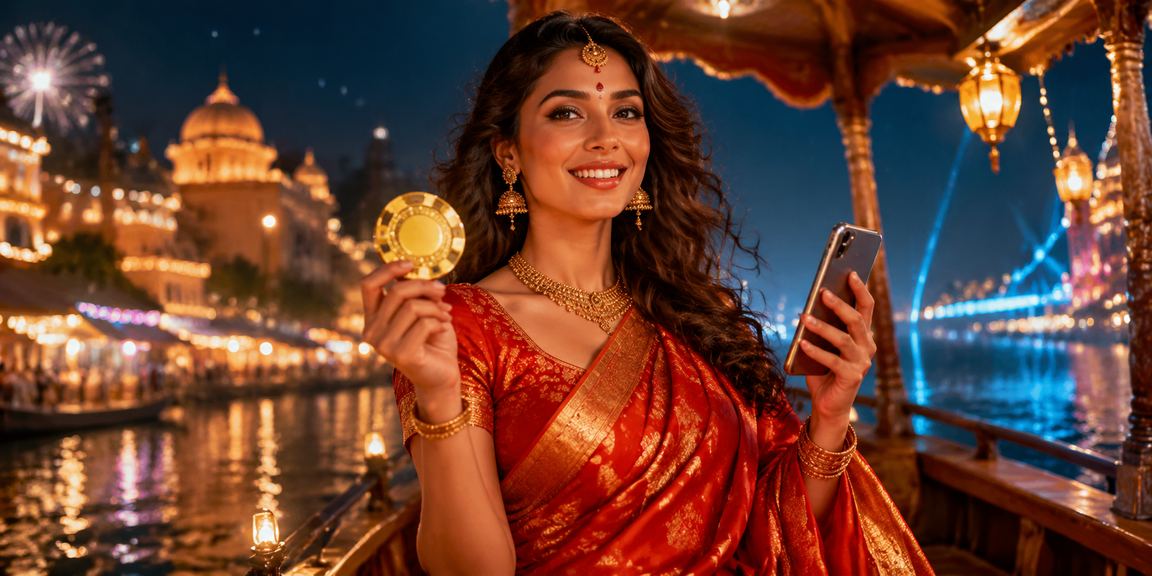 Indian sports betting scenario with traditional attire
